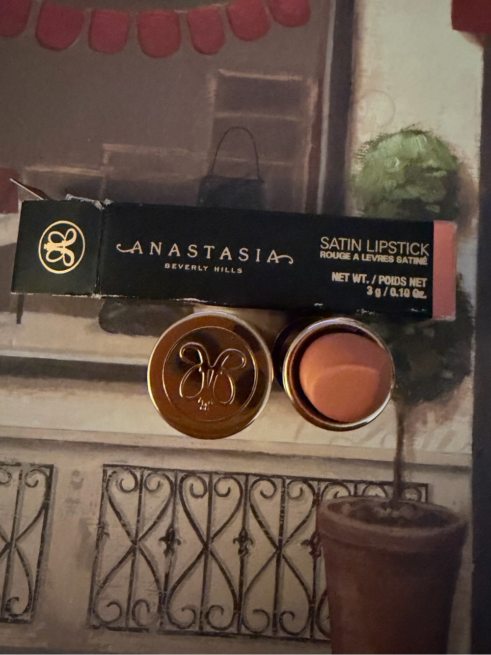 Anastasia Satin Lipstick — Warm Nude Beige